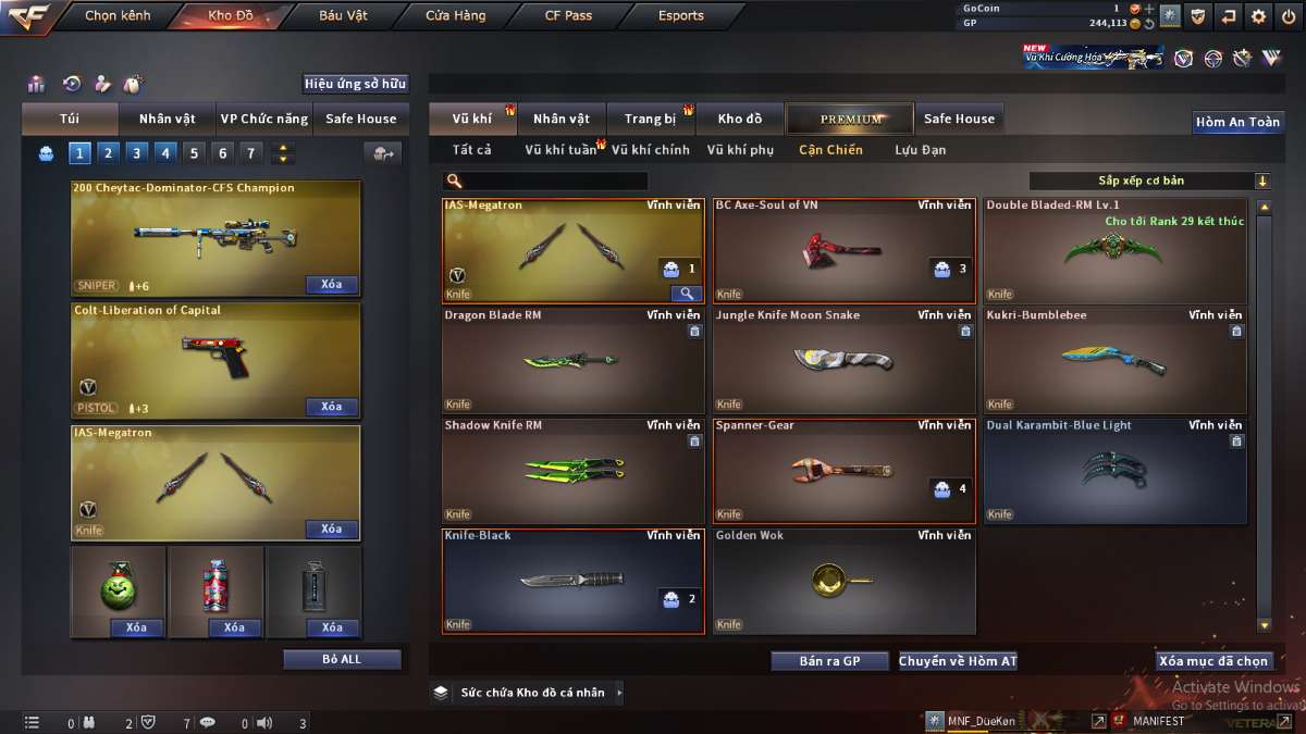 shop acc cf uy tin gia re